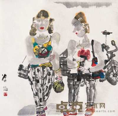 王炎林  都市韵律 镜心 69×70cm